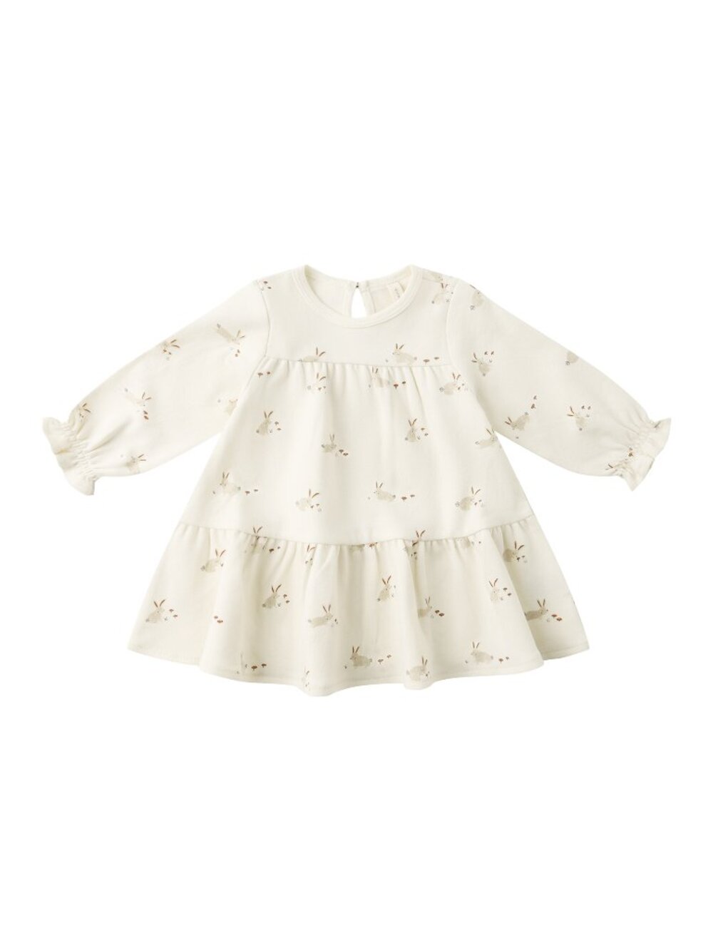 QUINCY MAE NWT 18-24m Tiered Bunnies Dress Organic Cotton